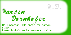 martin dornhofer business card